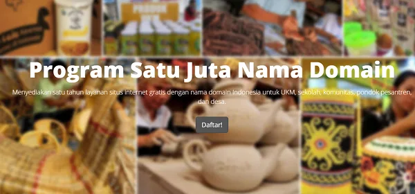 1 Juta Domain Gratis dari Kementerian Komunikasi dan Informatika Republik Indonesia