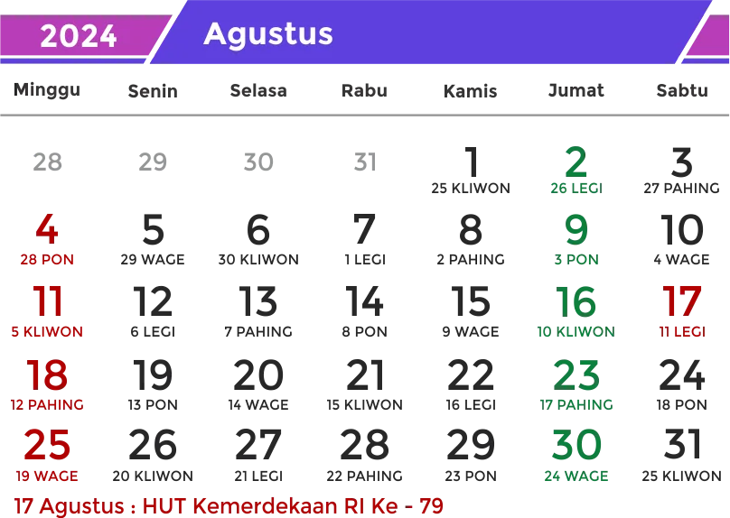 Kalender 2024 PNG Free Download