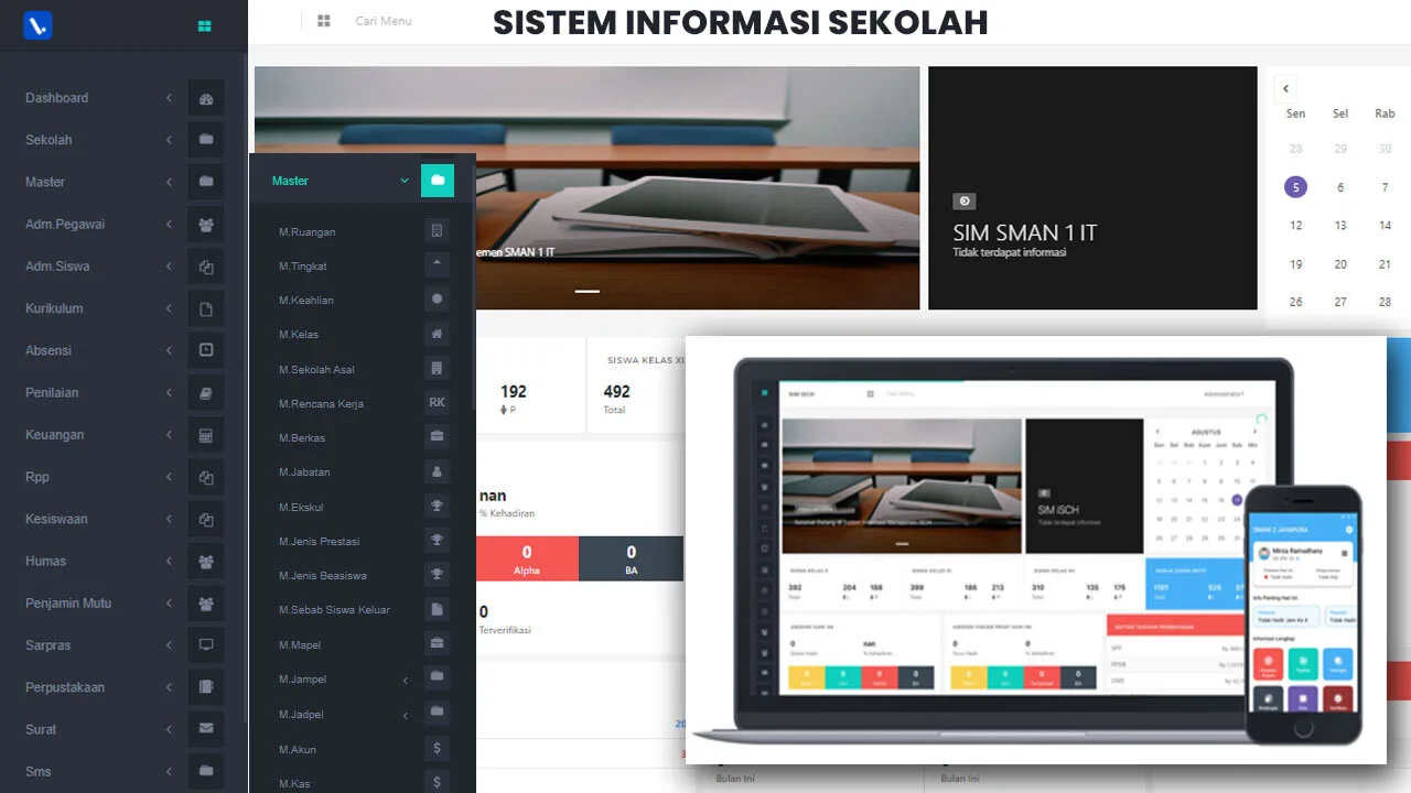 Aplikasi Sistem Informasi Sekolah Berbasis Web Online