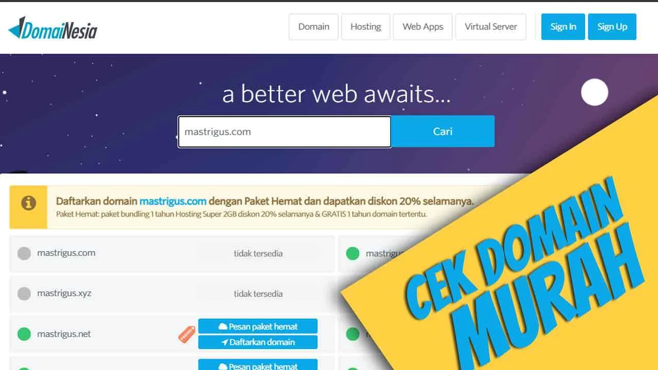 Layanan Murah DomaiNesia untuk Membuat Website Toko Online