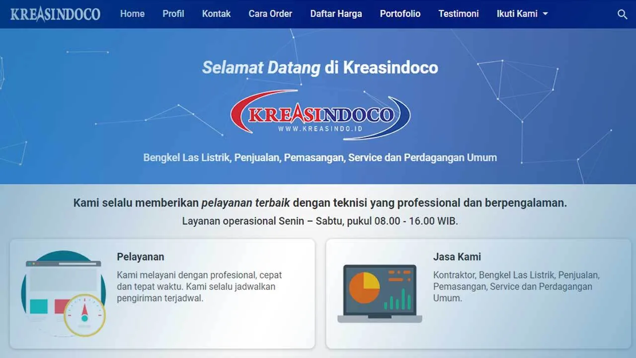 Desain Custom Tampilan Template Kompi Flexible