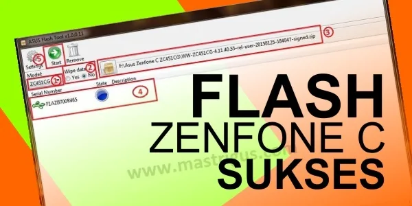Flash Asus Zenfone C Succeeded