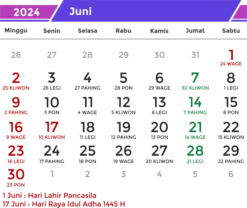 Kalender 2024 PNG Free Download