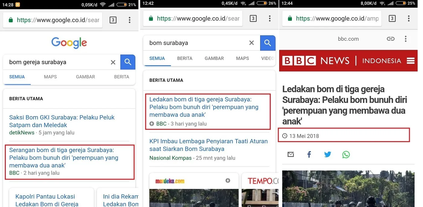 Keanehan Berita BBC Tentang Bom Gereja Surabaya