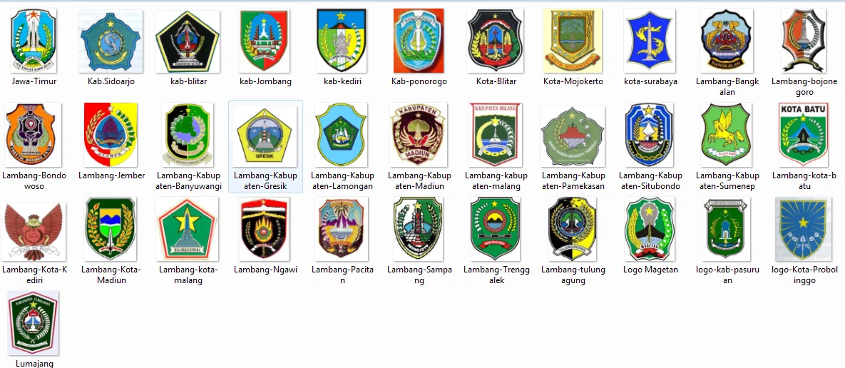 Kumpulan Logo Kabupaten dan Kota se Jawa Timur
