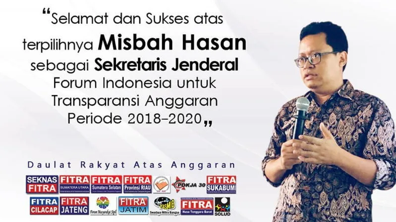 Bertemu Mas Misbah Hasan, Sang Sekjen Fitra Indonesia