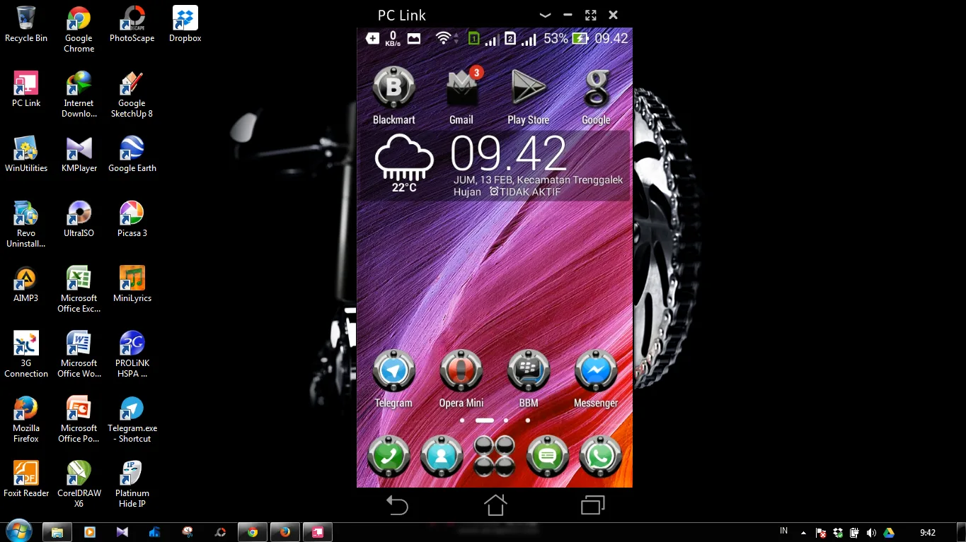 Cara Mengoperasikan Android di Komputer dengan Aplikasi PC Link