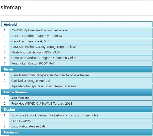 Cara Membuat Sitemap Keren dan Rapi