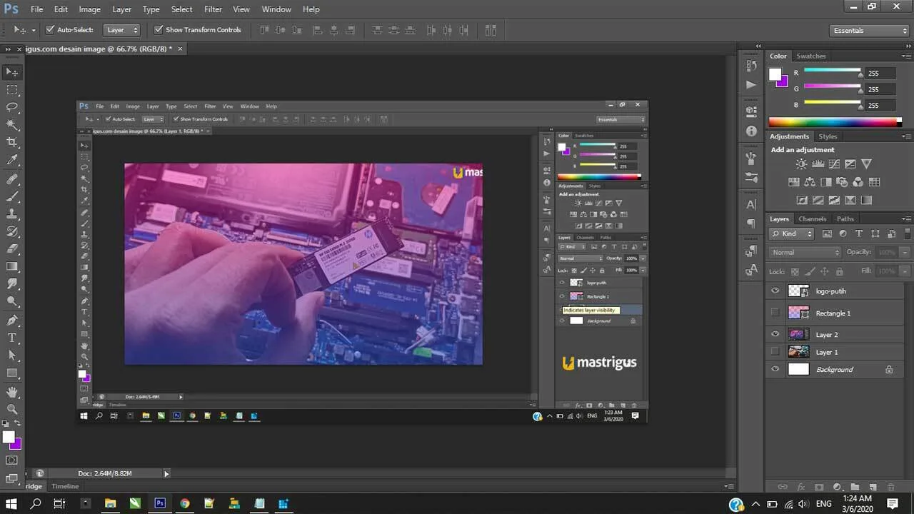 Solusi Tidak Bisa "Save For Web" Pada Photoshop