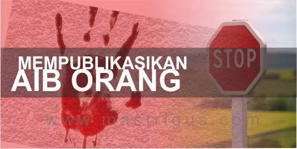 STOP Mempublikasikan Foto Kecelakaan