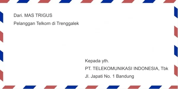 Surat Tertutup untuk Telkom (PT Telekomunikasi Indonesia, Tbk)