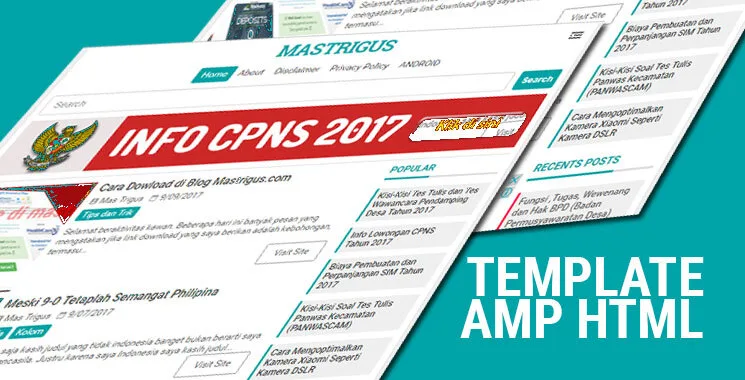 Template AMP Paling Minimalis