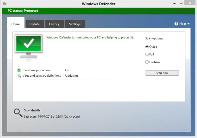 Windows Defender for Windows OS (Antivirus Bawaan yang Mengagumkan)