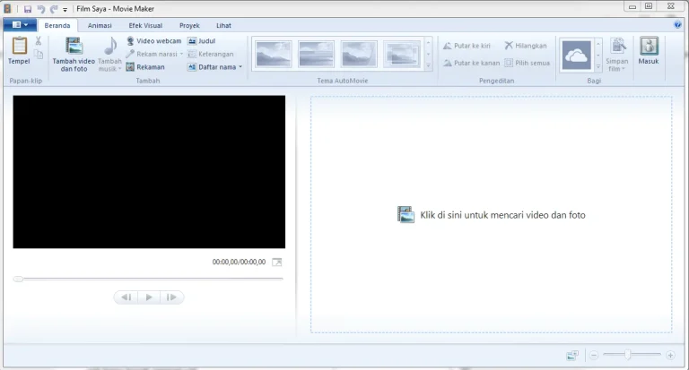Cara Memasang Movie Maker (Video Editing) di Windows7