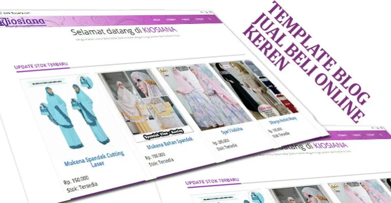 Template Blog Jualan Online Keren Banget